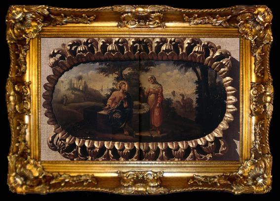 framed  Nicolae Grigorescu Jesus and the Samaritan, ta009-2